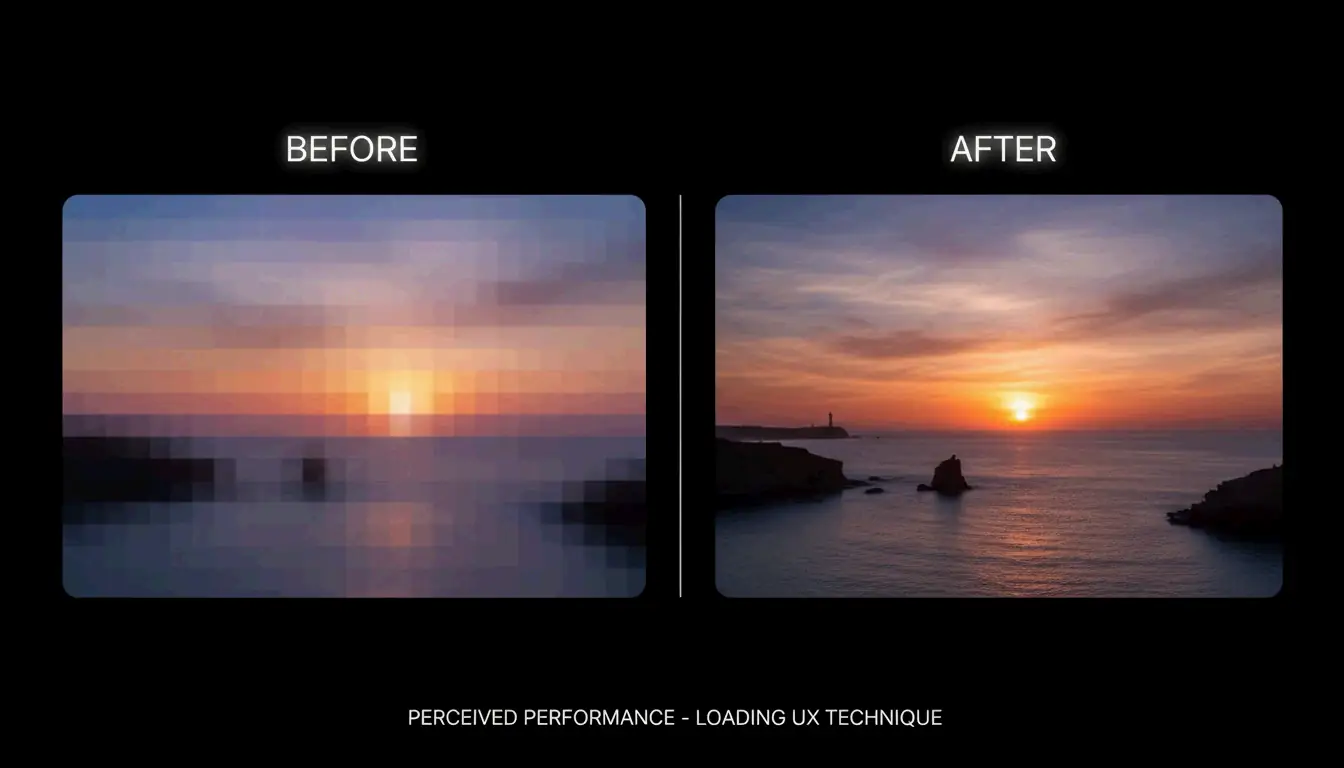 Comparison of blur-up vs standard loading