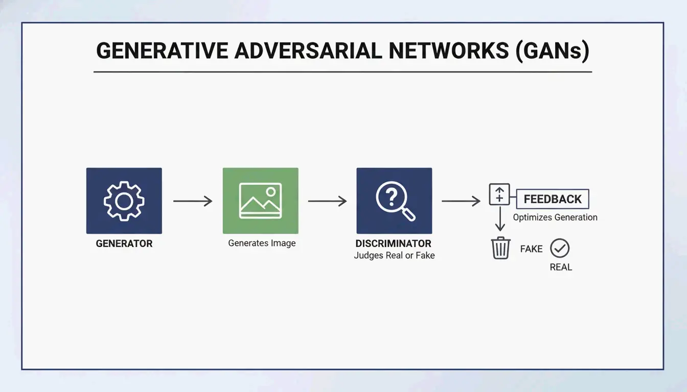 GANs 架构:生成器与判别器的对抗逻辑