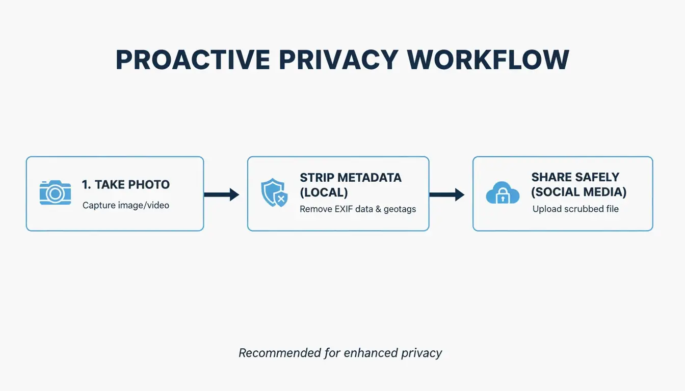 Empfohlener 3-step Datenschutz-Workflow